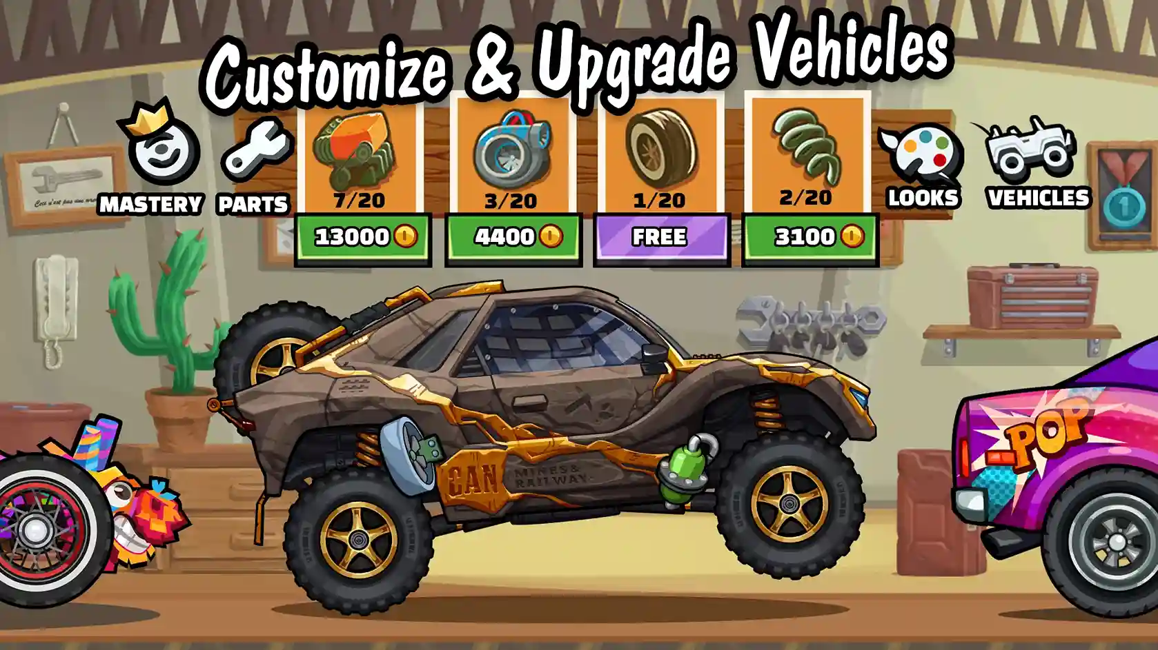 upgrade vehicles