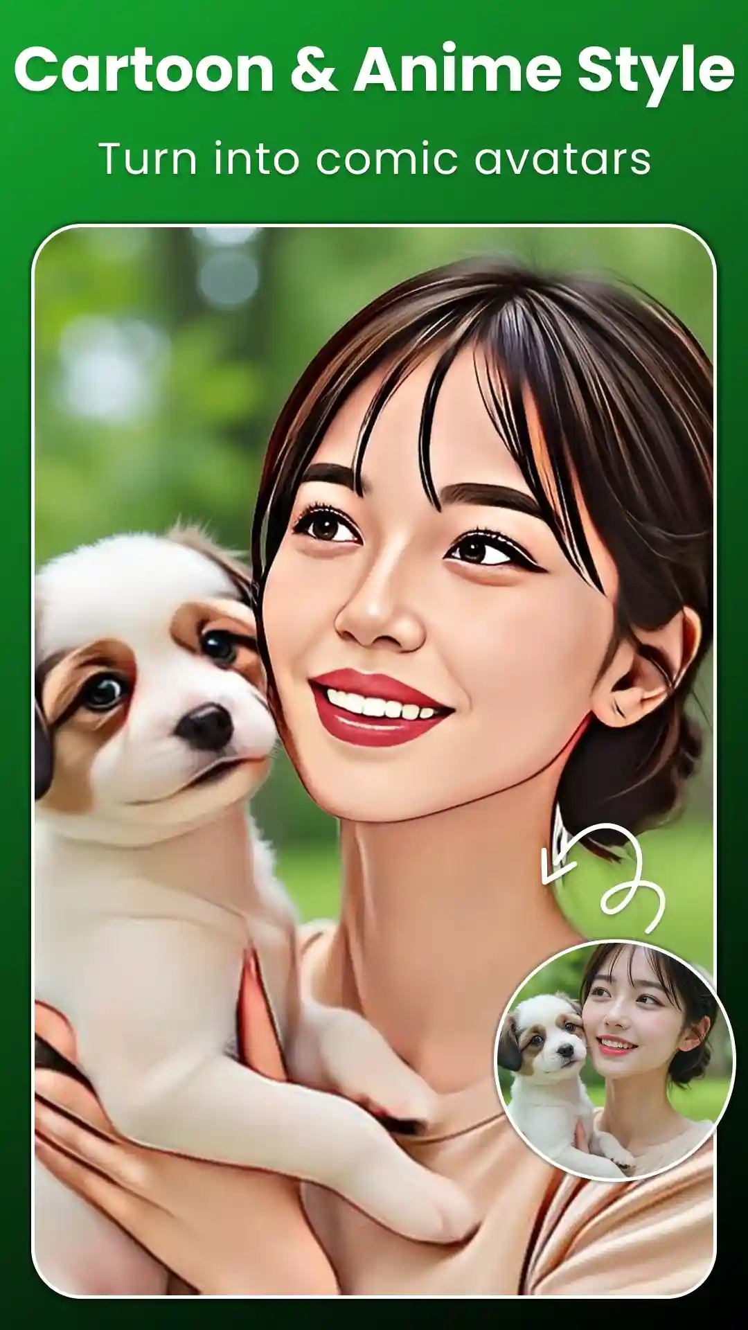 cartoon and anime style