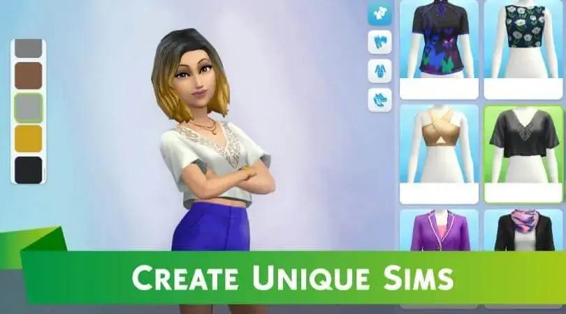 create sims