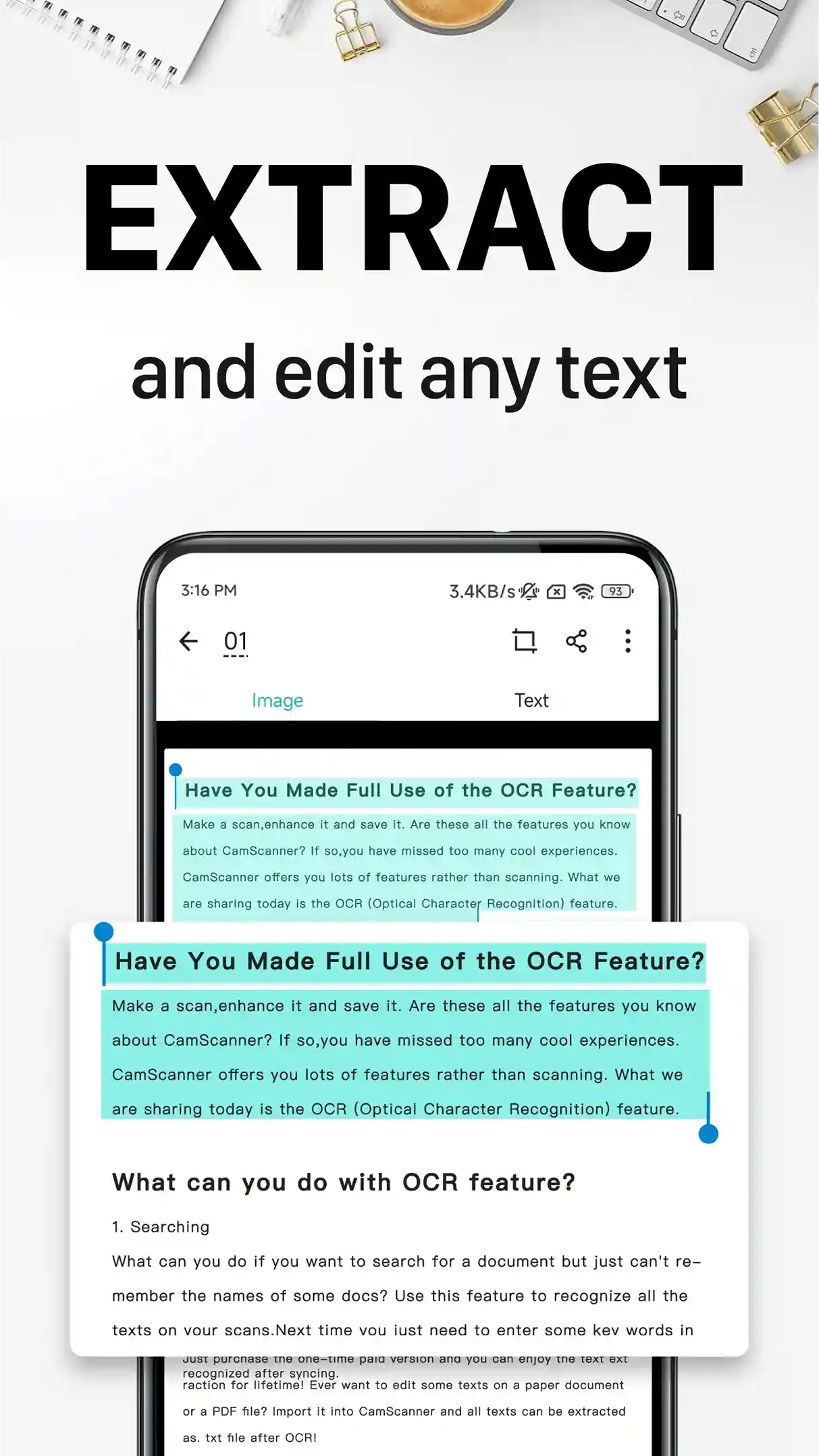 edit any text